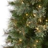 Nearly Natural 10-ft Cashmere Slim Artificial Christmas Tree with 750 Warm White Lights and 1908 Bendable Branches - 4 of 4