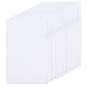 Unique Bargains L Type Plastic Portable Reusable Office Project Folders 50 Pcs - 1 of 4