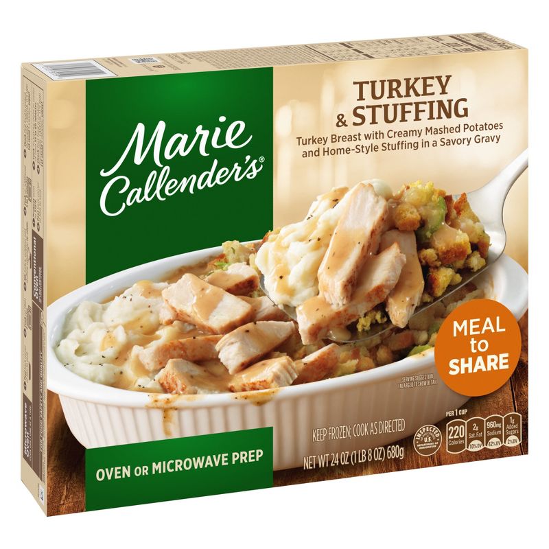 Marie Callender&#39;s Frozen Meal For Two Turkey &#38; Stuffing - 24oz, 3 of 5