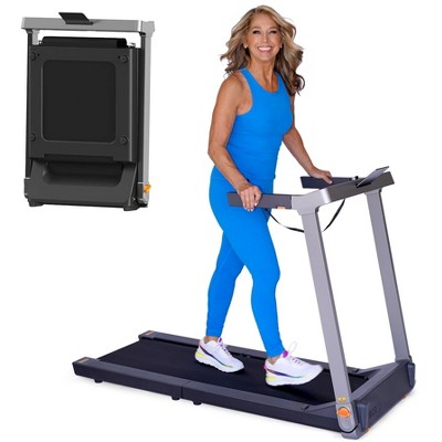 WalkingPad Denise Austin Collapsible Treadmill with Double Fold Technology, Ideal for Home Fitness Enthusiasts and Small Spaces