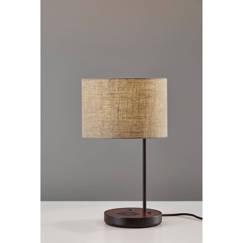 19.5&#34; Oliver Charge Table Lamp Black - Adesso, 3 of 12