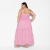Women's Smocked Maxi A-Line Dress - Wild Fable™ Pink Floral - 3 of 3