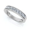 Pompeii3 1/2Ct Princess Cut Diamond Wedding Ring 14k Gold Channel Set Lab Created - 2 of 4