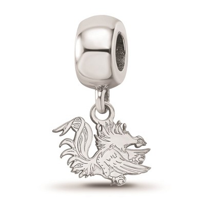 Black Bow Jewelry Sterling Silver South Carolina Gamecocks NCAA Bead Charm