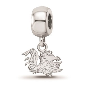 Black Bow Jewelry Sterling Silver South Carolina Gamecocks NCAA Bead Charm - 1 of 4
