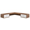 Modway Transmit 55" Wall Mount Corner Wood Office Desk – Mid-Century Modern Writing Desk with Cable Management - 3 of 4