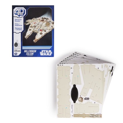 4D BUILD - Star Wars Millennium Falcon Model Kit Puzzle 223pc_5