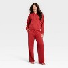 Women's Fleece Wide Leg Sweatpants - Auden™ - 3 of 3