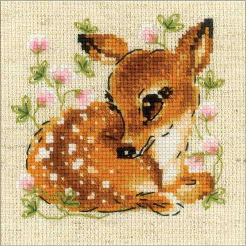 Fawn Cross stitch pattern, Baby Deer Modern Cross Stitch Chart, Cross —  Wizardi