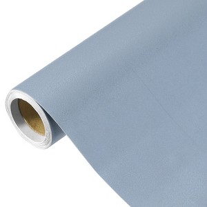 Unique Bargains Wallpaper, Peel and Stick Wallpaper Contact Paper Solid Color Vinyl Self-Adhesive Wall Paper Decorative Morning Blue 118" x 15.7" - 1 of 4