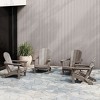 WestinTrends Malibu HDPE Outdoor Patio Folding Adirondack Chair (Set of 4) - 2 of 4