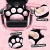 Kumasinova Cute Cat Gaming Chair,Ergonomic Office Chair with Removable Ears,Cat Paw Lumbar Cushion for Girl Teen,Desk Chair Comfy for Home Office - 3 of 4