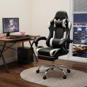 AZL1 Life Concept Video Computer Game Chair with Ergonomic Lumbar Support PU Leather Swivel Racing Chair with Arm - 1 of 4