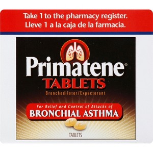 Primatene PRIMATENE BRONCHIAL ASTHMA TABS  60 CT - 1 of 2