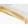 Anna-Kaci 18K Gold Plated Crystal Rhinestone Bangle Bracelets for Women with Cubic Zirconia Stainless Steel Bracelet for Valentines, Birthday - 3 of 4