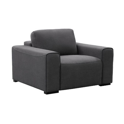 Charcoal gray online armchair