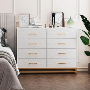 Jojoka Wooden Dresser for Bedroom, Dressers & Chest of Drawers with 4 Drawer, Wood nightstand for Storage and Organization - 1 of 4