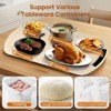 Electric Warming Mat, 7 Temp Levels (104°F-212°F), 250W, 5H Timer, Child Lock, Roll-Up Buffet Warmer for Home & Parties, White - 2 of 4