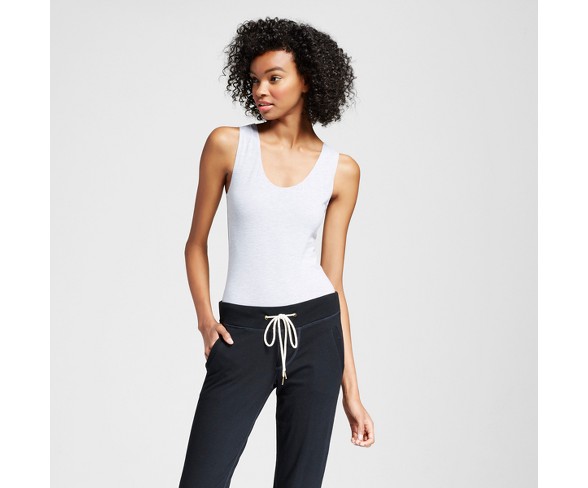 Sweet Treats&#174; Women's Sporty Elastic Back Bodysuit - Gray XS
