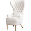 Upholstered Tufted High Wingback Chair - Kinwell - 2 of 4