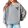 Embroidered Mistletoe - Women's Graphic Sweatshirt - 2 of 4