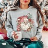 Simply Sage Market Women's Graphic Sweatshirt Floral Santa - 2 of 4