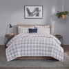 8Pcs BIAB Plaid Print Reversible Bedding Set, Contemporary Style Lightweight Fabric Bed Set with Comforter, Sheets and Pillows - 4 of 4