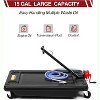 Oil Drain Pan with Electric Pump, Low Profile Design, Includes 6.8 ft Hose & Rolling Cart, for Easy Oil Changes - 3 of 4