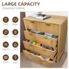Fluted 4-Drawer Dresser, 30 Inch Large Modern Bedroom Closet Chest of Drawers with Gold Handles - 4 of 4