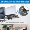 Mount-It! Laptop Pole Mount Tray | Full Motion Laptop Mount Fits Up to 15.6 Laptops | Universal Laptop Stand For Add On to Monitor Mounts - 3 of 4