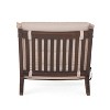 Sonora Wood Patio Folding Lounger with Cushion - Cream Cushion - Christopher Knight Home - image 4 of 4