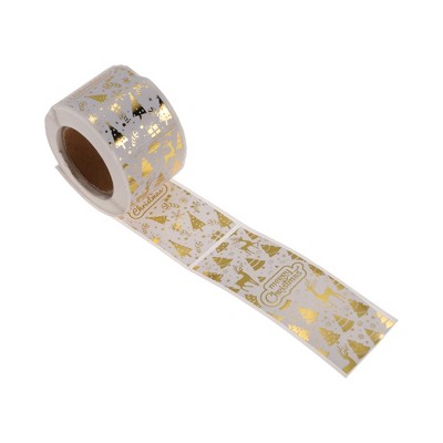 Unique Bargains Christmas Stickers for Ceramic Glass Metal Paper Plastic Peel Pine Trees Matte Paper 1Pcs