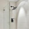 Shower Faucet With Storage Rack 8-inch Rain Shower Head Shower decoration kit with single spray shower head Shower Faucet Set Complete Matte Black - 4 of 4