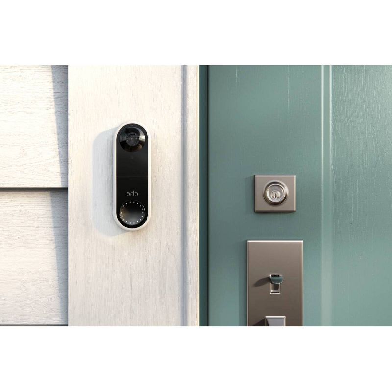 Arlo Essential 1080p Wired Video Doorbell - White, 3 of 13