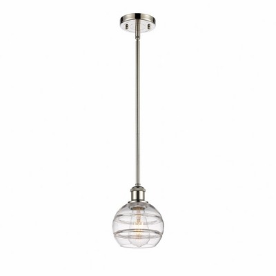 Rochester - 1 Light Stem Hung Mini Pendant In Industrial Style-7.88 Inches Tall and 5.88 Inches Wide