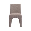 Meridian Furniture,Gramercy Linen Textured Fabric Dining Chair, Set of 2 - 3 of 4