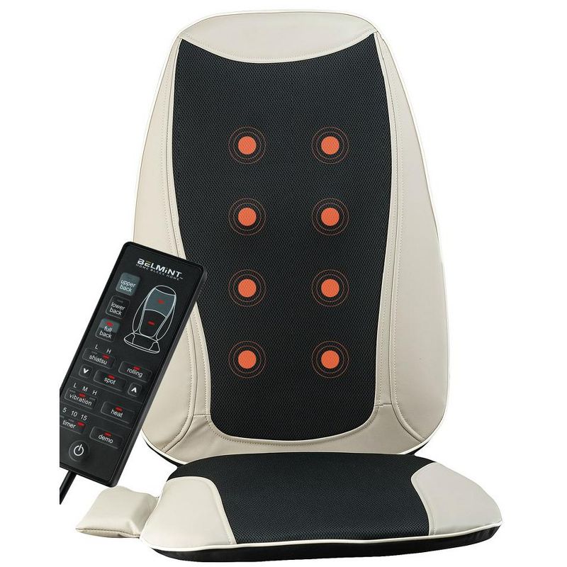 Belmint Seat Cushion Massager with Shiatsu Vibration + Soothing Heat for Back, 2 of 11