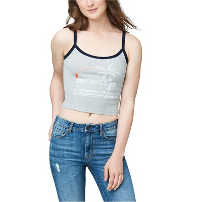 Aeropostale Womens Palm Tree Tank Top