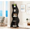 Gulches 5-Tier Corner Shelf, Modern Wall Corner Bookshelf Organizer Bookcase for Bedroom Display - 2 of 4