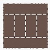 H Style 12" Patio Deck Tiles, DIY interlocking, easy & quick install. 44pcs DARK GRAY for porch, poolside, balcony, backyard. - 2 of 4