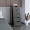 NicBex 5 Drawers Tall Dresserr for Bedroom,Modern Style Wooden Drawers with Free Handle,Dressers for Kids Room,Living Room,Entry and Hallway - 2 of 4