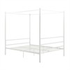 Kora Metal Canopy Bed in Full White - DHP - 2 of 4