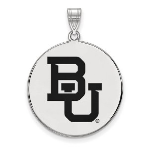 Black Bow Jewelry Sterling Silver Baylor Bears NCAA Extra Large Pendant - 1 of 3