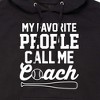 Men's - Instant Message - My Favorite People Call Me Coach Graphic Fleece Pullover Hoodie - 2 of 4