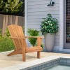 Tree City Solid Teak Adirondack Chair with Wide Armrests, Weather-Resistant Outdoor Wooden Chair for Patio, Garden & Beach (Without Footrest) - 3 of 4