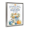 Stupell Industries Harvest Wishes Pumpkins Black Floater Framed Canvas Wall Art - 3 of 4