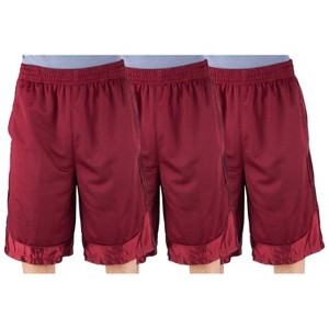 3 Pack Shaka Wear Men's Basketball Shorts, Mesh Workout Gym Running with Pockets - 1 of 4