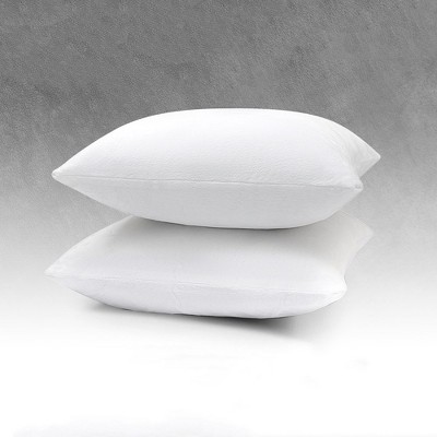 Cheer Collection White Velour 18" x 18" Throw Pillows Set