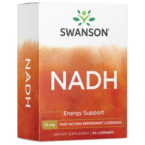 Swanson Dietary Supplements Nadh - Fast-Acting Peppermint Lozenge 10 mg 30 Loz - 1 of 4