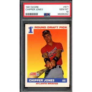 Chipper Jones Rookie Card 1991 Score #671 PSA 10 - 1 of 2
